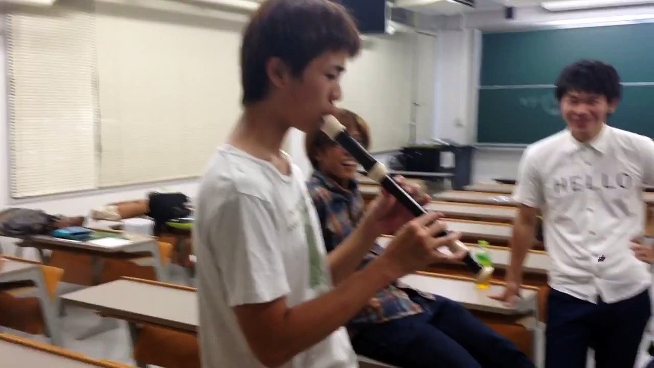 内田栄輝氏によるリコーダー演奏