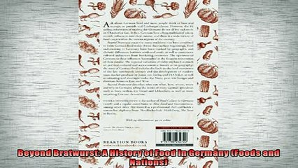 READ book  Beyond Bratwurst A History of Food in Germany Foods and Nations  FREE BOOOK ONLINE