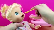 Baby Alive en español   Muñeca Baby Eva que habla Italiano y hace pipi y popo en el pañal