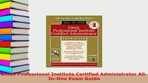 PDF  Linux Professional Institute Certified Administrator AllInOne Exam Guide Download Online