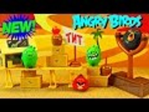 Disney | NEW Angry Birds Movie Toys Red Bird & Giant Bomb Destroy Bad Piggies & TNT Wall Game DisneyCarToys