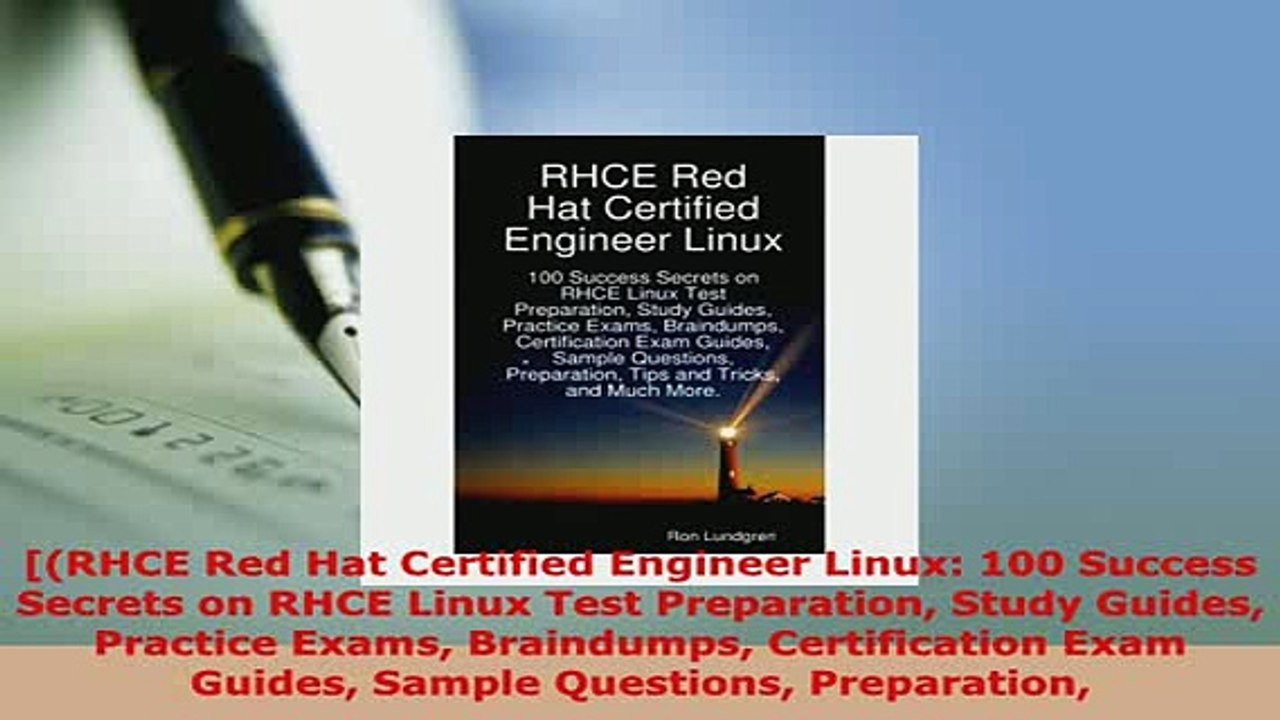 PDF  RHCE Red Hat Certified Engineer Linux 100 Success Secrets on RHCE Linux Test Download Full Ebook