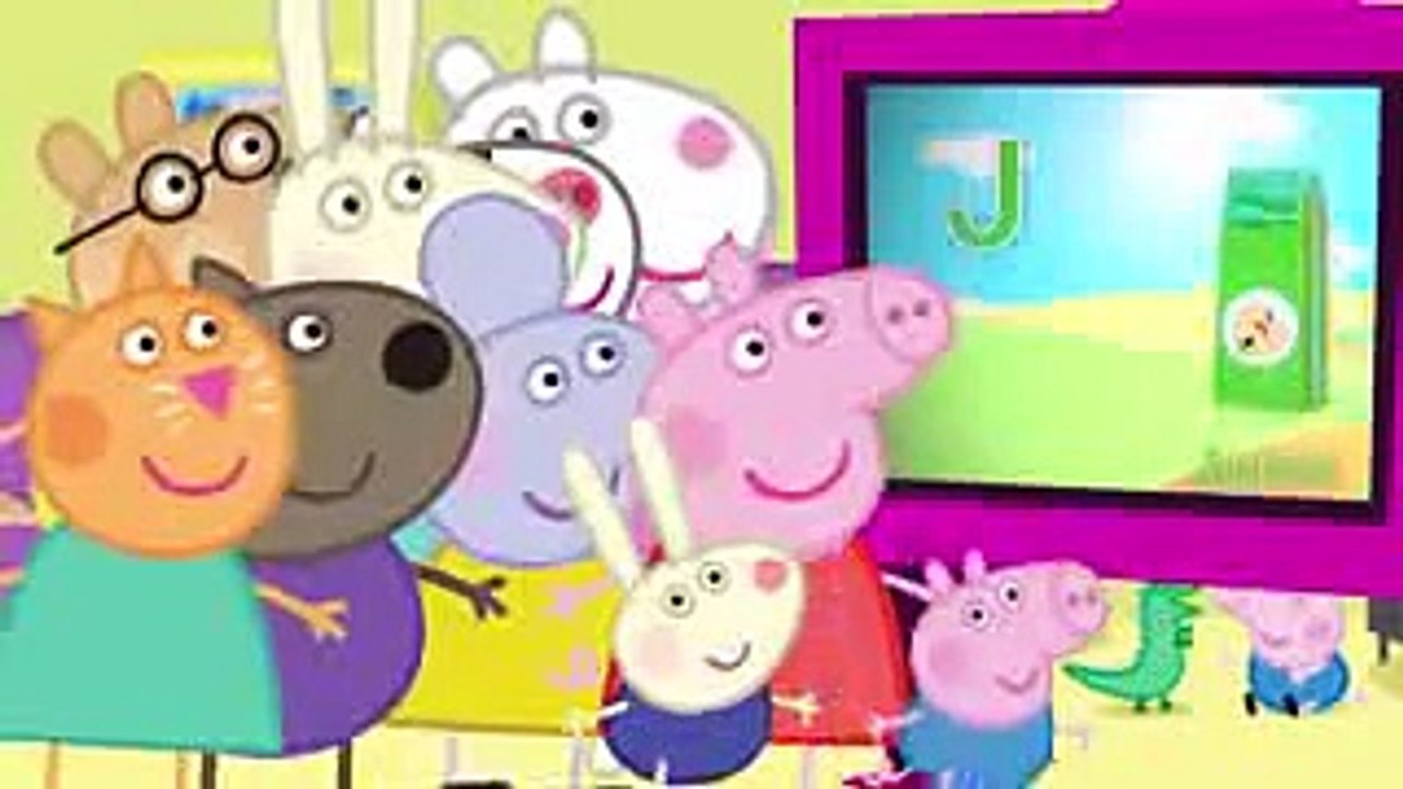Peppa Pig learns alphabet Phonics Song ABC  Learn Alphabet with Peppa Pig song