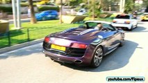 Ride, Tunnels, Accelerations Audi R8 V10 Quicksilver Exhaust of Shmee in Australia