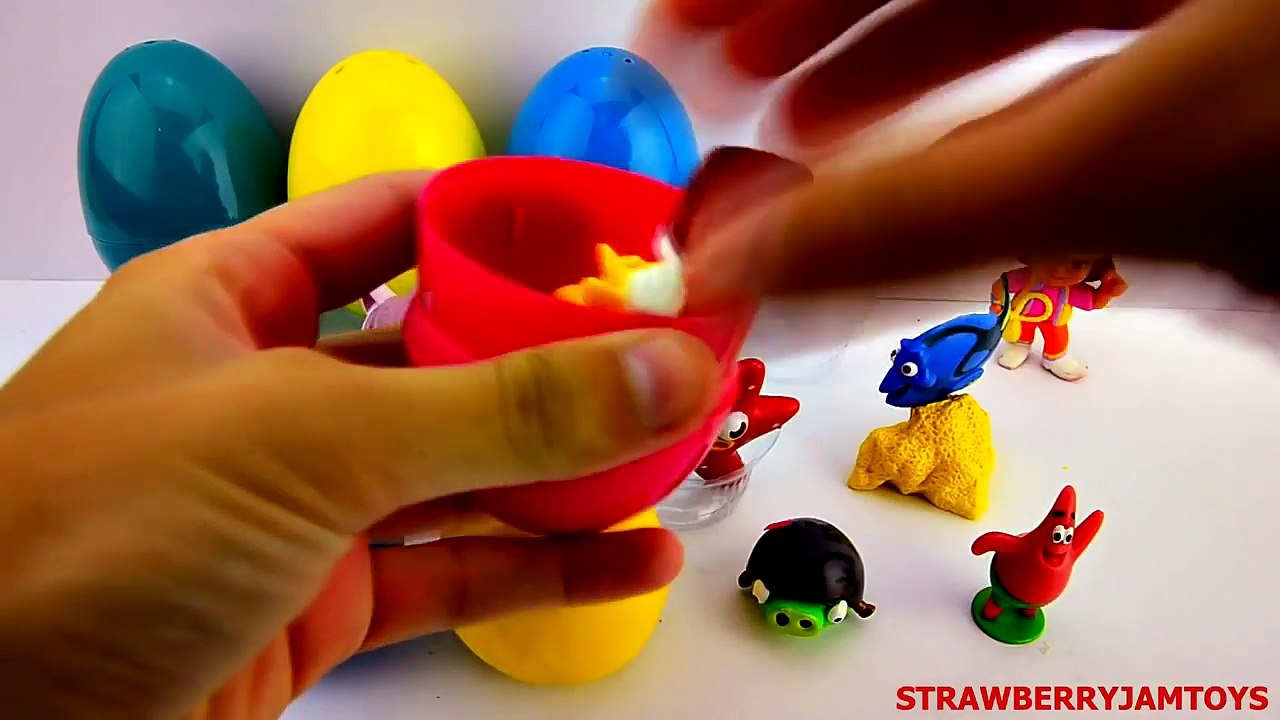 Shopkins Play Doh Spongebob - Toy Story Sonic Finding Nemo Minions Surprise Eggs - shopkins