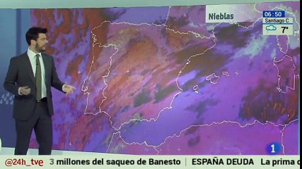 Tiempo adverso al oeste y noroeste de la península con lluvias, El tiempo   RTVE es A la Carta
