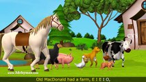 Old MacDonald Had A Farm - 3D Animation English Nursery Rhymes & Songs for children