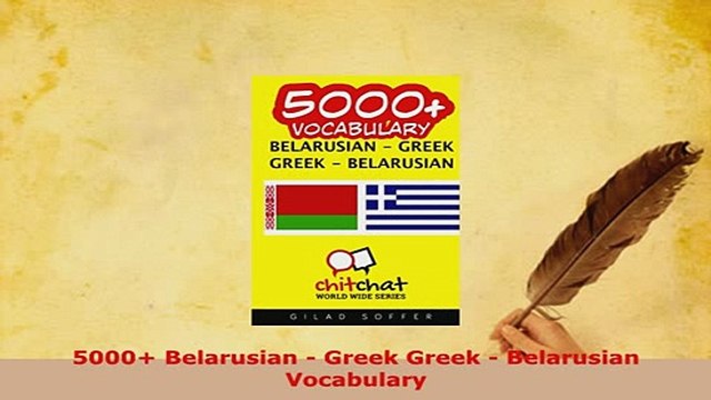 PDF 5000 Belarusian Greek Greek Belarusian Vocabulary Read Online