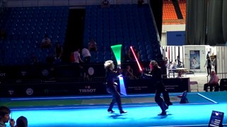 Star Wars duel on Fencing World Championships. BEST SOUND