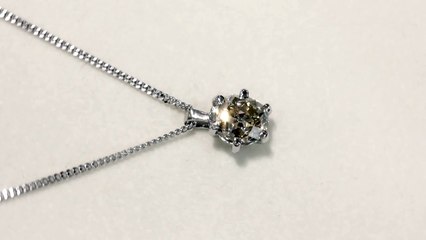 Round Diamond Solitaire Pendant
