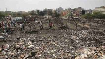 Un incendio quema 400 viviendas a las afueras de Nueva Delhi