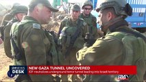 New Gaza tunnel uncovered leading into Israeli territory