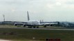 Airbus A380 Air France landing in Paris Charles de Gaulle