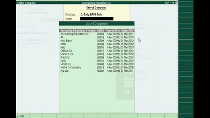 Tally.ERP 9 - Part 3 - Delete the Company