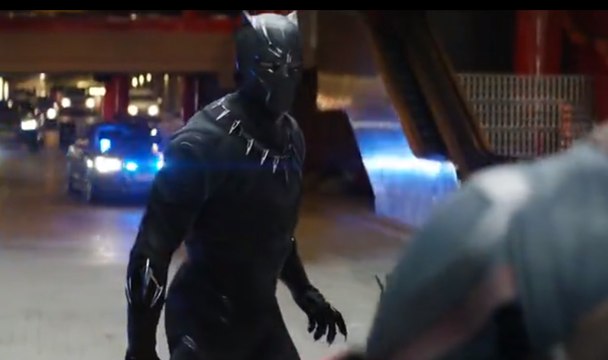 CAPTAIN AMERICA: Civil War - Black Panther Springs Into Action! - Chris Evans, Chadwick Boseman