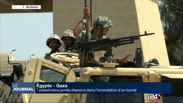 L'Egypte a inondé un tunnel, 7 palestiniens portés disparus