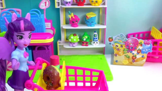 Shopkins 10 PACK Small Mart Blind Bag Surprise Toy Unboxing My Little Pony MLP Twilight Vi