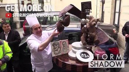 Amazing cake for Jean Paul BELMONDO  BIRTHDAY at his house in Paris