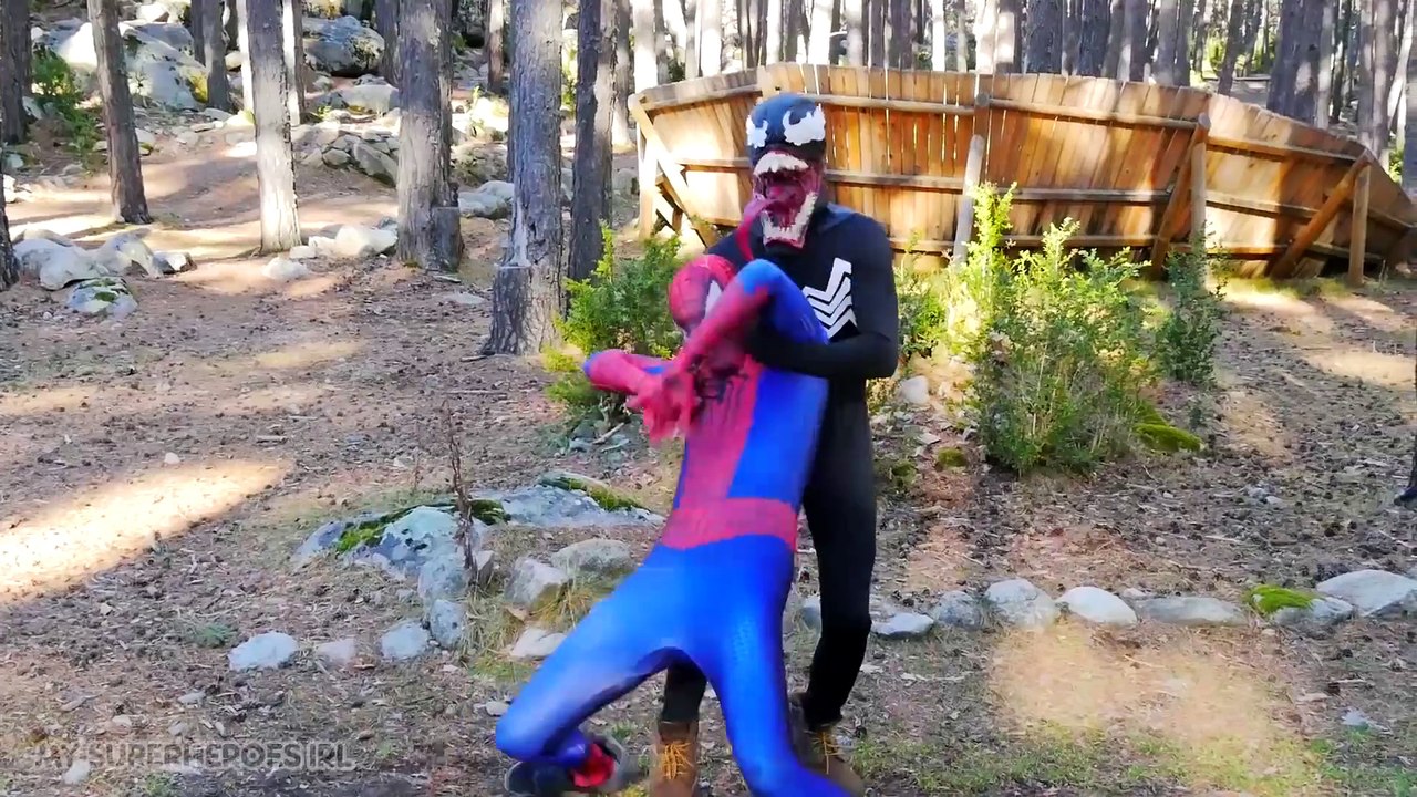 Spiderman vs Zombie vs Frozen Elsa vs Joker - Superheroes Fun Movie in Real Life