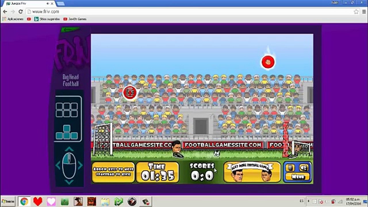 jugando fútbol en friv con mis amigos (vídeo random)...leer descripcion