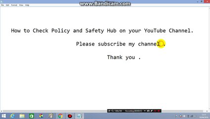 How to Check Policy and Safety Hub on your YouTube Channel