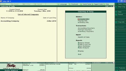 Tally.ERP 9 - Part 42 - How to Change Sale Price List