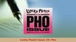 Download  Lucky Peach Issue 19 Pho Read Online