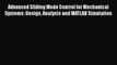 [Read Book] Advanced Sliding Mode Control for Mechanical Systems: Design Analysis and MATLAB