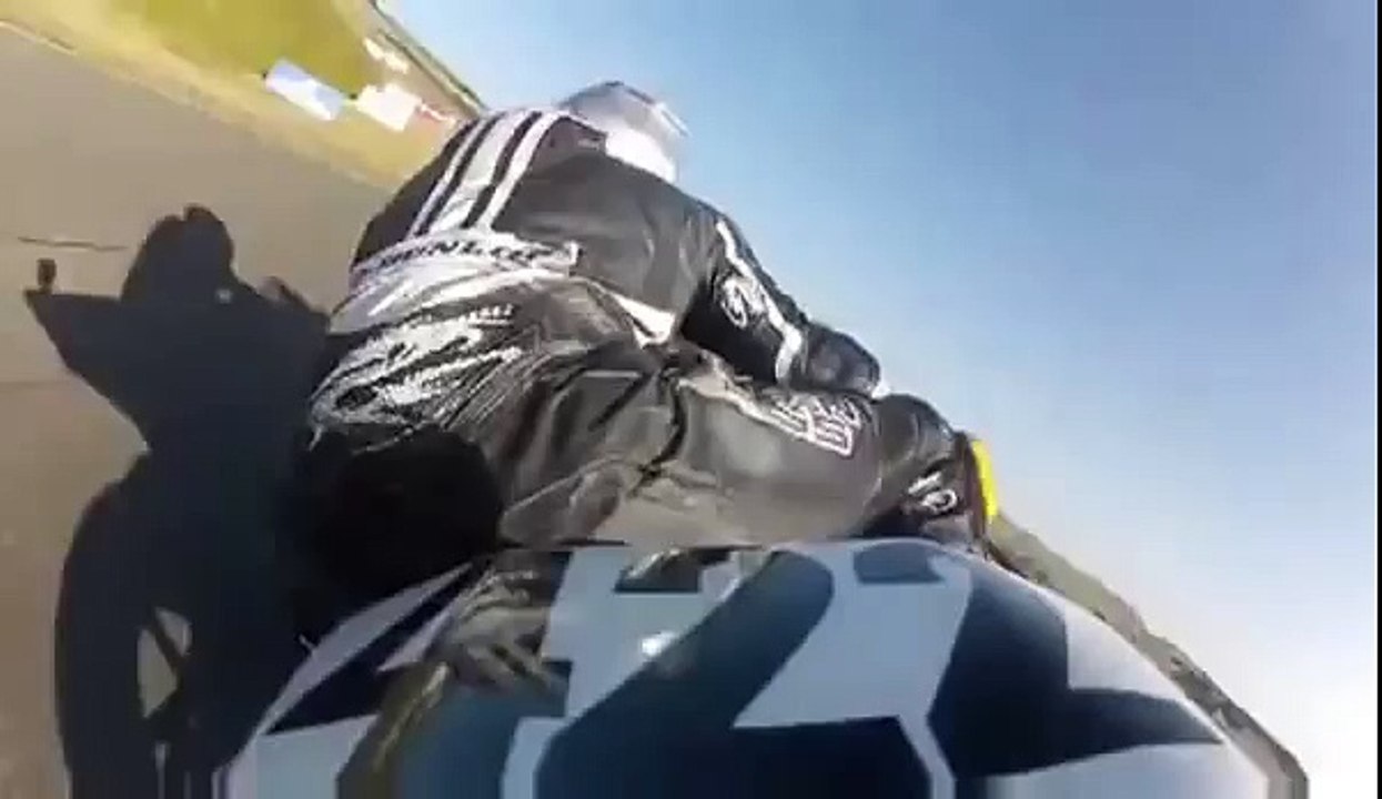 Guy Flies Off Motorcycle And Still Doesn't Crash