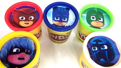 Download Video: Learn Colors PJ MASKS Disney Jr. Owlette, Catboy, Gekko, Romeo Playdoh Toy Surprises / TUYC