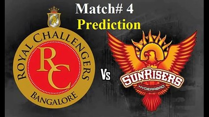 VIVO IPL 2016 RCB vs SRH Prediction 17 Match  April 2016
