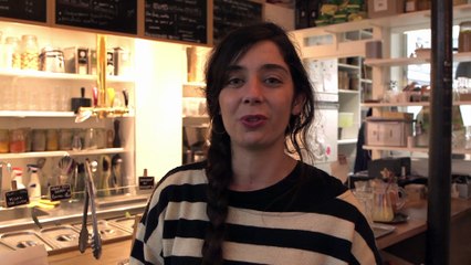 Clémence, restauratrice à Paris, sur le tournage de Breakbot