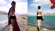 Nude Chinese model photoshoot at Tibetan lake gets photographer 10 days in jail - TomoNews