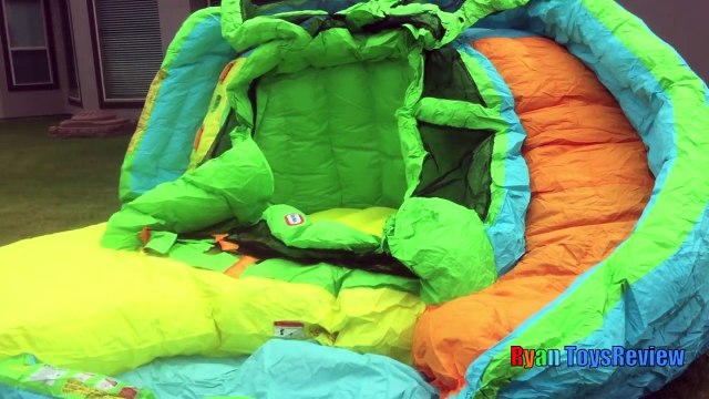GIANT INFLATABLE SLIDE for kids Little Tikes 2 in 1 Wet n Dry Bounce Children play center