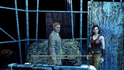 Let's Play Fallout 4 Part 24 The Combat Zone Raider Fight Club