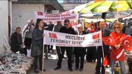 Engellilerden "Teröre Tepki" Yürüyüşü