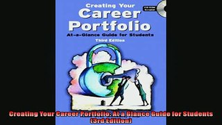 Free PDF Downlaod  Creating Your Career Portfolio At a Glance Guide for Students 3rd Edition READ ONLINE