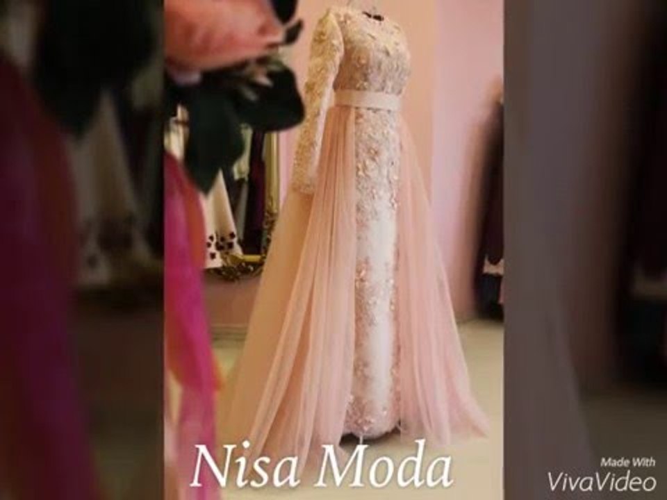 Tesettür Nişanlık 3 Boyutlu Dantel Balık Model 2016 Sezon