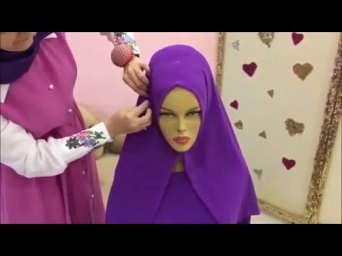 Çiçekli Şal Bağlama Nasıldır? Çiçekli Tesettür Baş Yapımı?