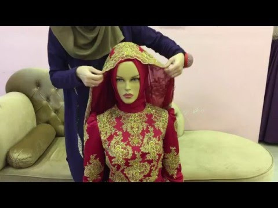 Tesettür Nişan Baş Yapımı Kapşonlu Model Nisa Moda