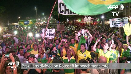 Tears and samba after Brazil impeachment vote