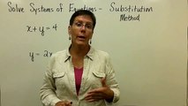 47 - Introductory Algebra - Solving Systems of Equations Substitution