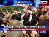 Congress Workers Protest in MP Over Crime Against Women