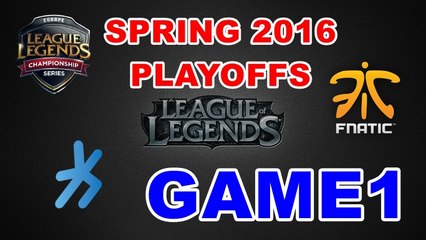 (LOL)H2K vs FNC Highlight(EU LCS 2016 Spring Playoffs) Game1