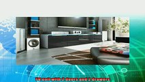 best produk   TV Stand Unit Triest in White matt  Black metallic High Gloss