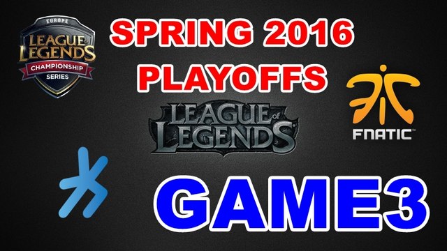 (LOL)H2K vs FNC Highlight(EU LCS 2016 Spring Playoffs) Game3