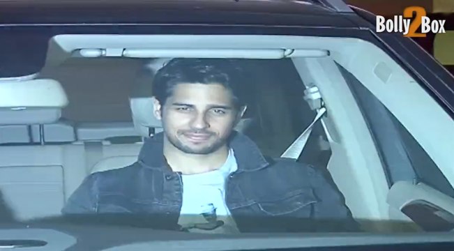 Alia Bhatt and Sidharth Malhotra spotted at Karan Johar’s residence!