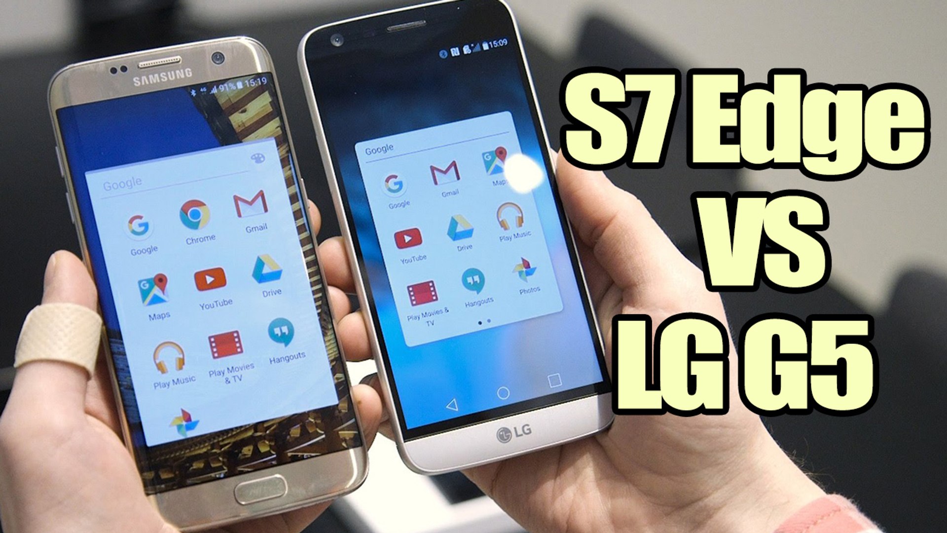 ⁣Samsung Galaxy S7 Edge vs LG G5 Speed Test