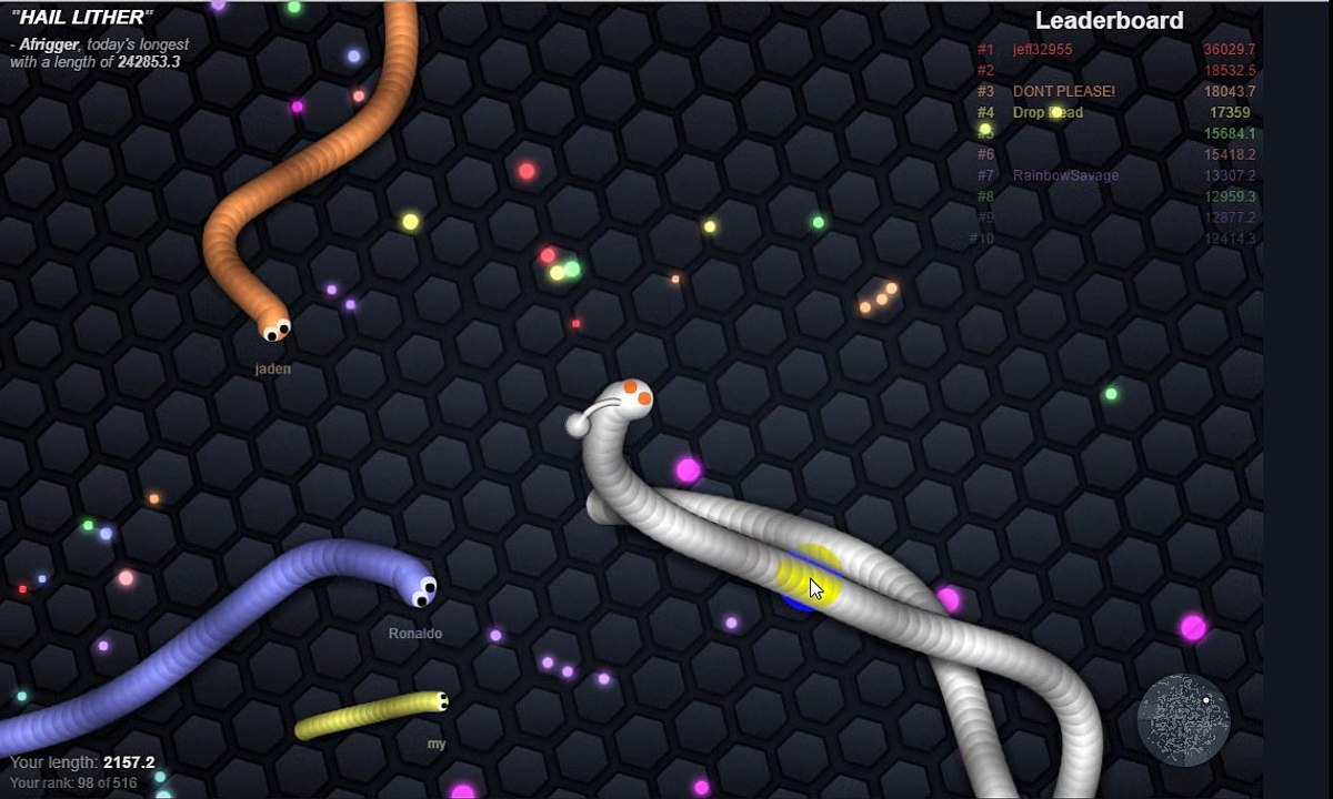 El Nuevo Agario Slither.io Parte 24