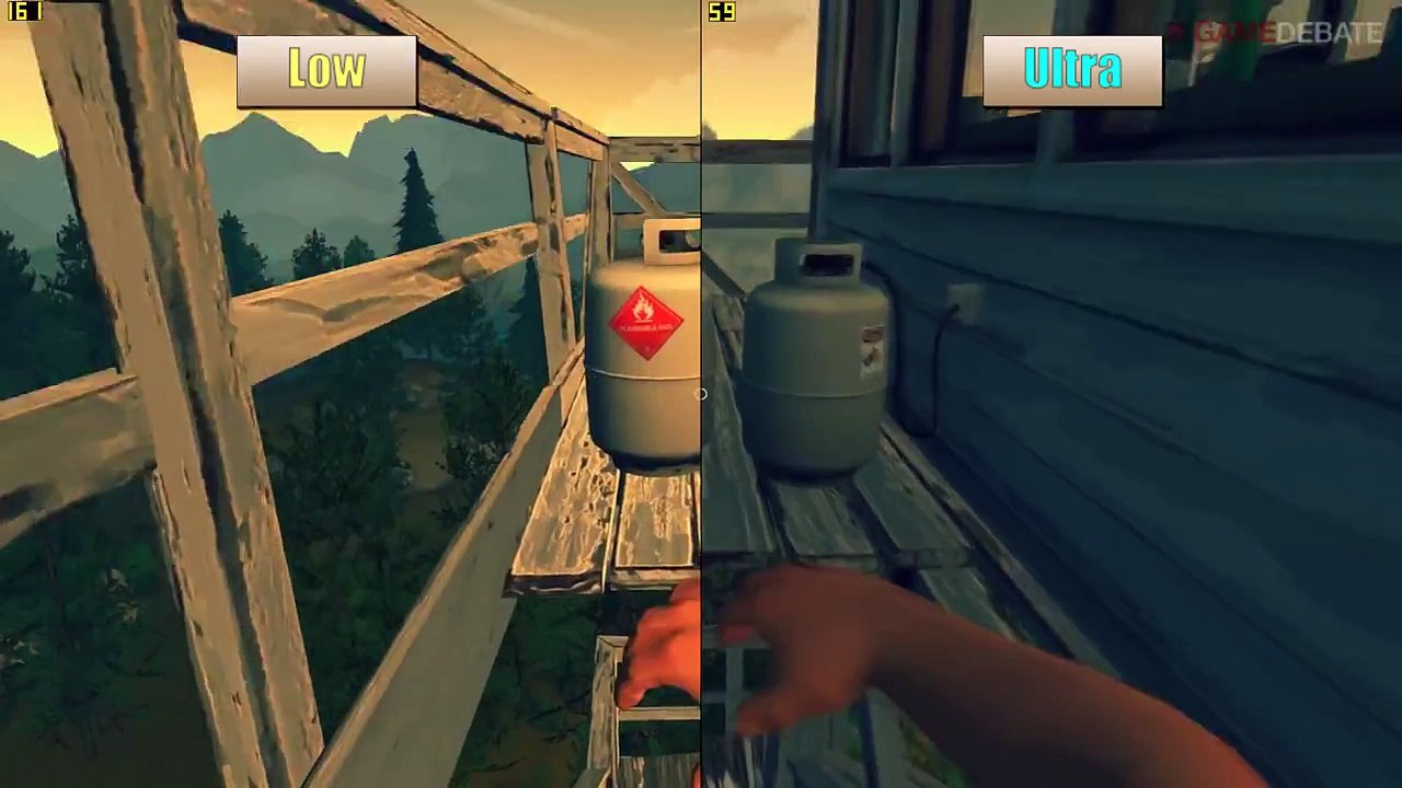 Firewatch PC Ultra vs Low Graphics Benchmarks